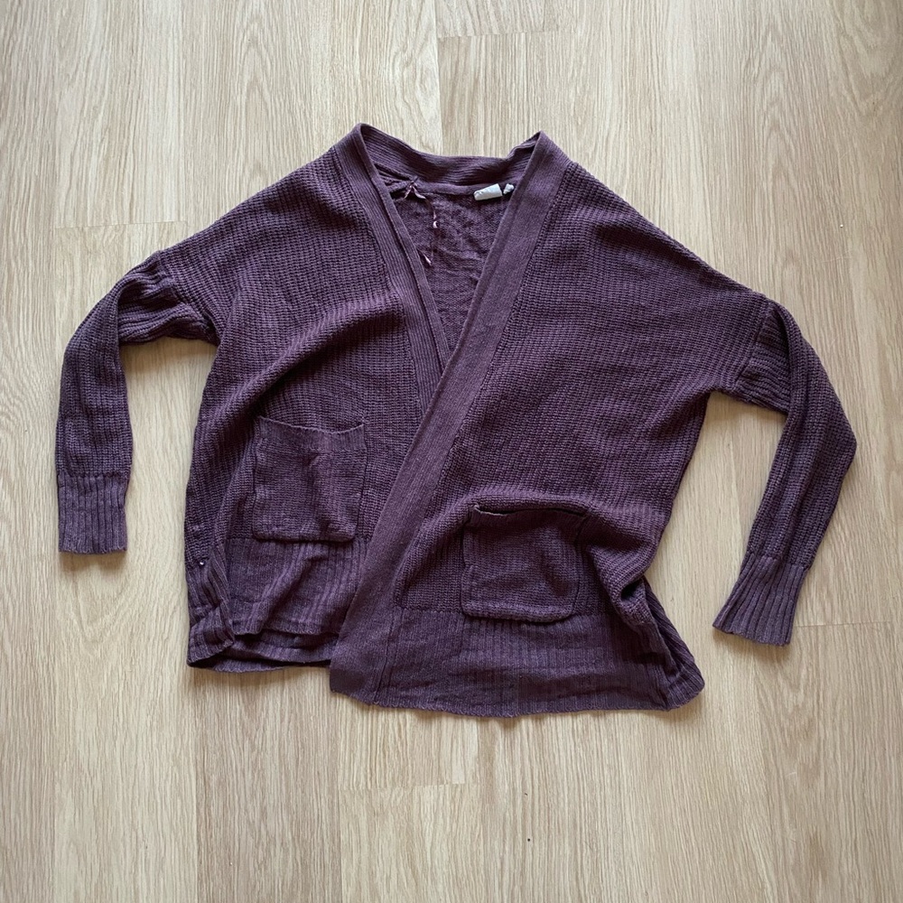 Purple Knit Cardigan - Picture 2 of 8